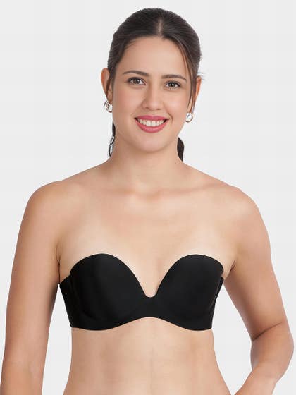 Shyle Black Padded Wing Adhesive Stick On Bra