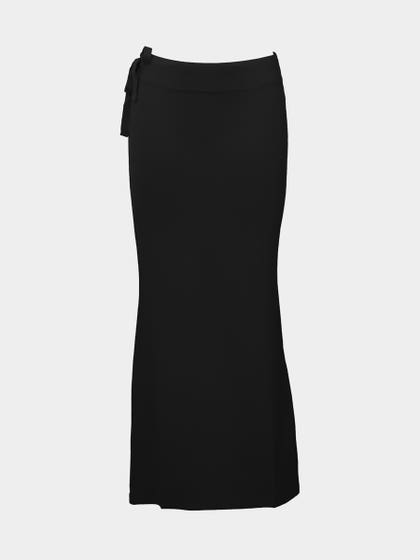 United Classic Black Beauty Flawless Fit Side Slit Saree Shapewear