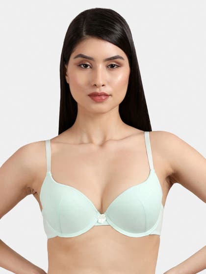 Susie Mint Melange Moulded Underwired Everyday Bra