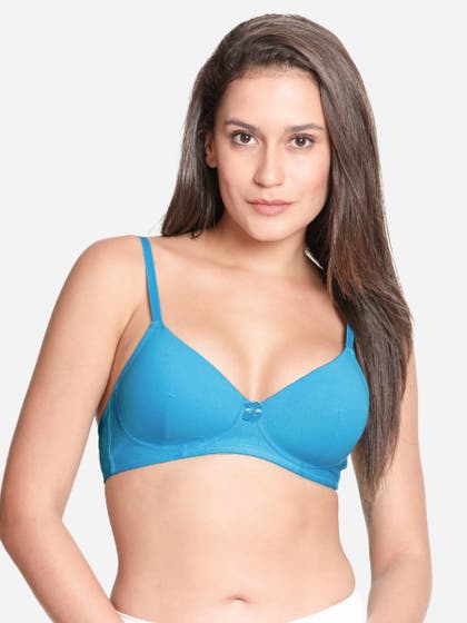 Susie Sky Blue Casual Padded Everyday Bra