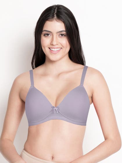 Taabu Lilac Purple Padded Wirefree Full cup T-shirt Bra