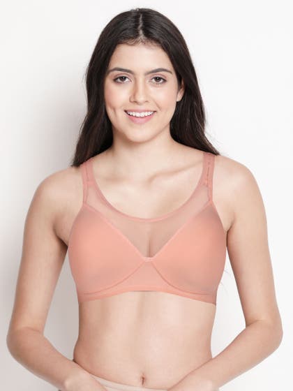 Taabu Alesan Skin Mesh Neckline Padded Full Coverage Bra