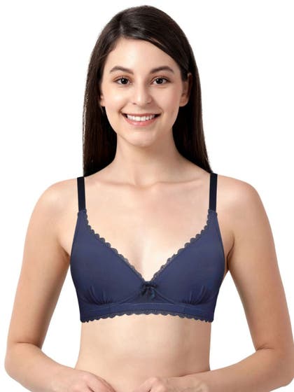 Taabu Big Dipper Blue Everyday Plunge Padded Wirefree Bra