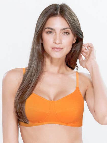 Susie SPECTRA Yellow Soft Wirefree Three Part Cup Unpadded Everyday Bra