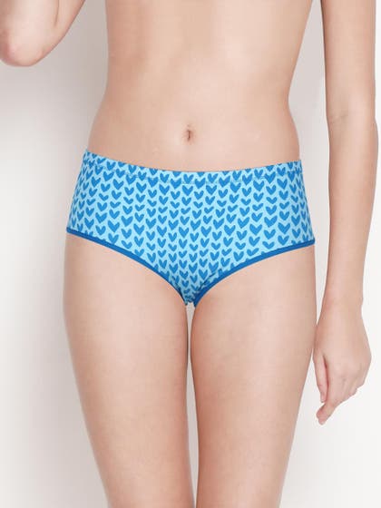 Susie Aquarius Heart Printed Hipster Panty