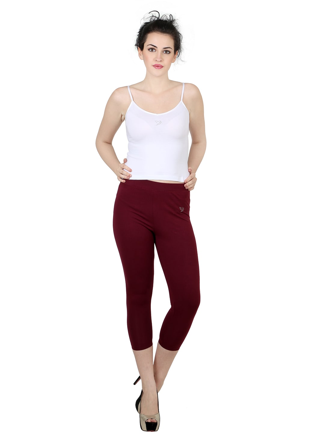 3 4 Length Twin Birds Legging Grape Vine Online Shopping At Lowest