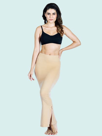 United Classic Nude Saree Shapewear With Side Slits