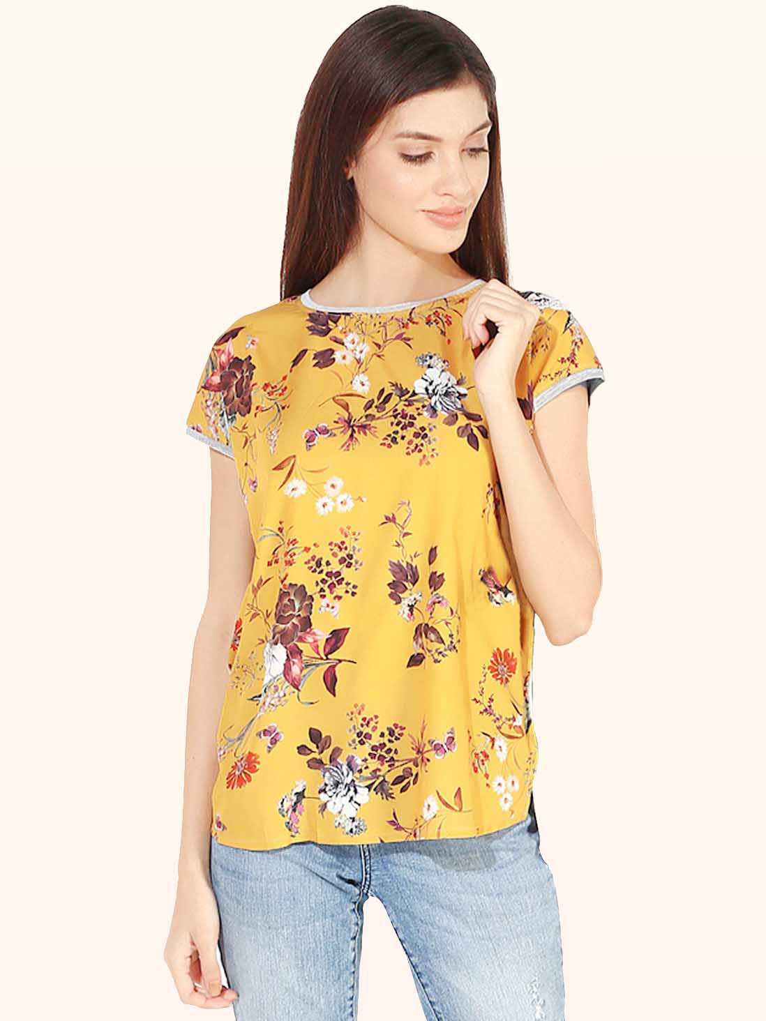 Mustard colour tops online online
