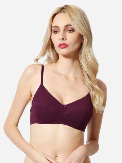 Van Heusen Pickled Beet Slim Fit Non Padded Wirefree Bra