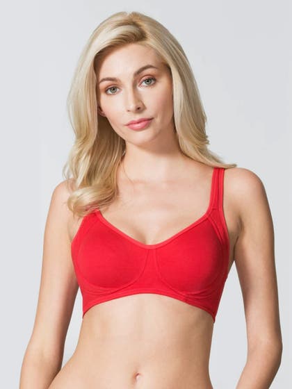 Van Heusen Juster Red High Coverage Side Support Bra