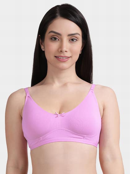 Susie Pastel Lavender Solid Full Coverage Moulded Everyday Bra