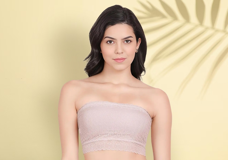 Full Lace Padded Tube Bra