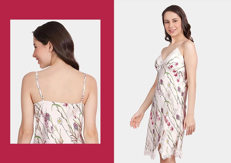 Satin Babydoll Dress