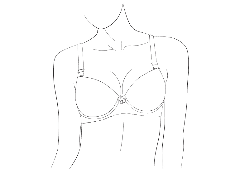 How to Wear a Bridal Bra Step 6