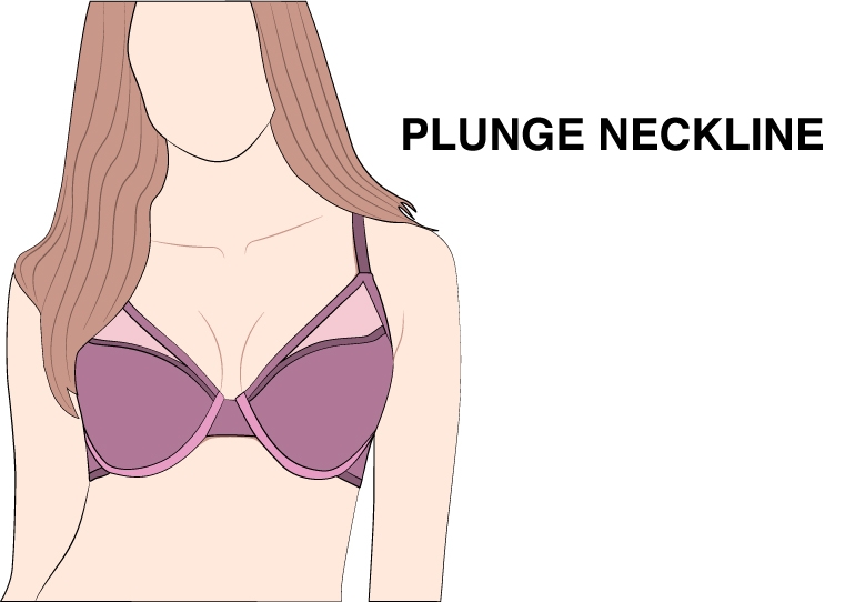 Plunge neckline
