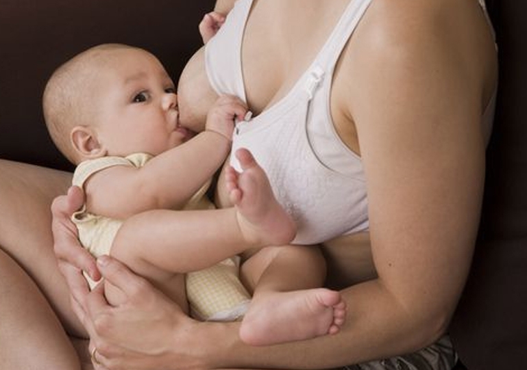 How does nursing bra work in breastfeeding Process