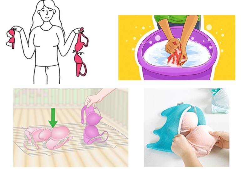 Nursing Bra Wash Care